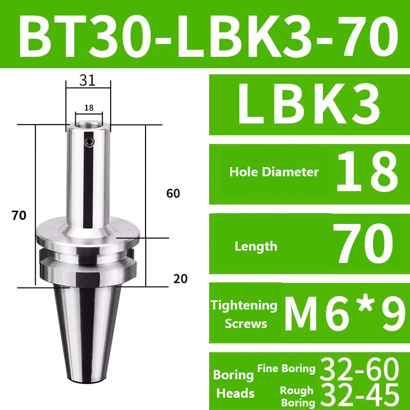 4006 BT-LBK Fine Rough Boring Tool Holder LBK Boring Head Connecting Shank CNC Tools Shandong Denso Pricision Tools Co.,Ltd.